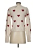 Splendid Hearts Ivory Turtleneck Sweater Size XS - photo 2
