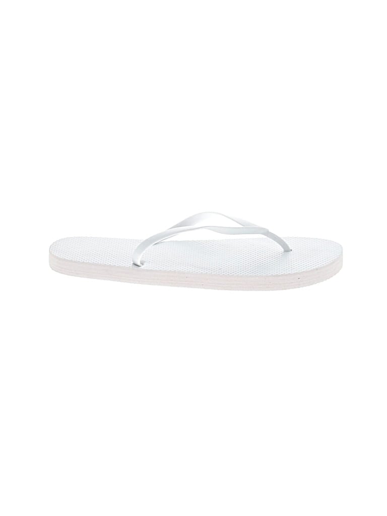 Pre-owned Unbranded Flip Flops In White