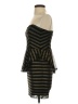 Lucca Couture 100% Polyester Stripes Black Cocktail Dress Size S - photo 5