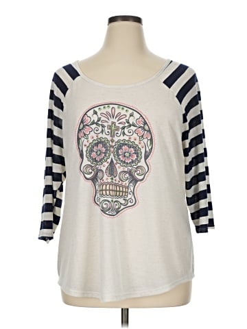 Lane Bryant 3/4 Sleeve T-Shirt (view 1)