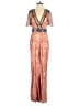 Akemi + Kin 100% Polyester Paisley Pink Orange Jumpsuit Size 2 - photo 1