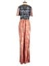 Akemi + Kin 100% Polyester Paisley Pink Orange Jumpsuit Size 2 - photo 2
