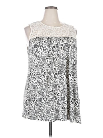 Rose + Olive Sleeveless Blouse (view 1)