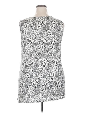 Rose + Olive Sleeveless Blouse (view 2)