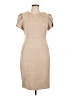 Calvin Klein Solid Tan Cocktail Dress Size 12 - photo 1