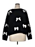 CeCe Hearts Black Pullover Sweater Size XL - photo 1