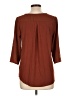Tempted Brown 3/4 Sleeve Blouse Size L - photo 2