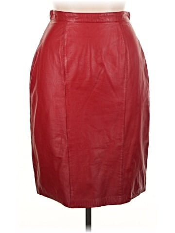 Lord & Taylor Faux Leather Skirt (view 1)