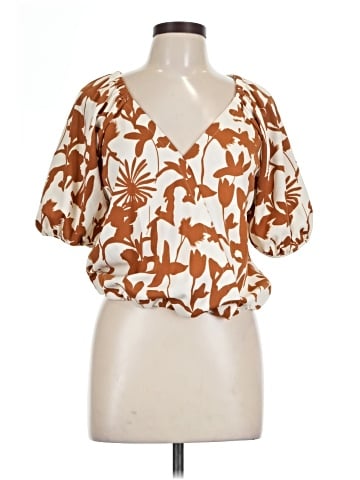 MELLODAY Short Sleeve Blouse (view 1)