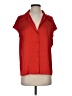 MNG 100% Polyester Red Short Sleeve Blouse Size 4 - photo 1
