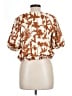 MELLODAY Orange Short Sleeve Blouse Size L - photo 2