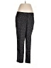Ann Taylor 100% Polyester Animal Print Black Casual Pants Size 8 Petite - photo 1