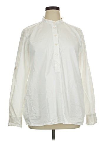 J.Crew Factory Store Long Sleeve Blouse (view 1)