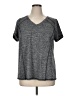 LIVI 100% Polyester Tweed Gray Active T-Shirt Size 14 Plus - photo 1