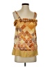 BCBGeneration 100% Cotton Orange Sleeveless Blouse Size S - photo 1