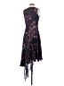 DKNY 100% Polyester Paisley Purple Black Cocktail Dress Size 2 - photo 2