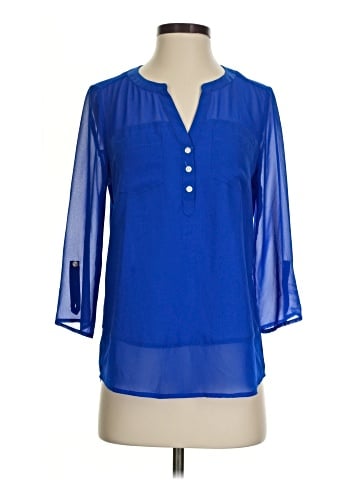 Express Outlet 3/4 Sleeve Blouse (view 1)