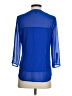 Express Outlet 100% Polyester Blue 3/4 Sleeve Blouse Size XS - photo 2
