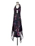 DKNY 100% Polyester Paisley Purple Black Cocktail Dress Size 2 - photo 5
