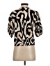 C by ONE 100% Rayon Animal Print Tan Short Sleeve Blouse Size XS - photo 2