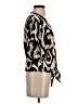 C by ONE 100% Rayon Animal Print Tan Short Sleeve Blouse Size XS - photo 4