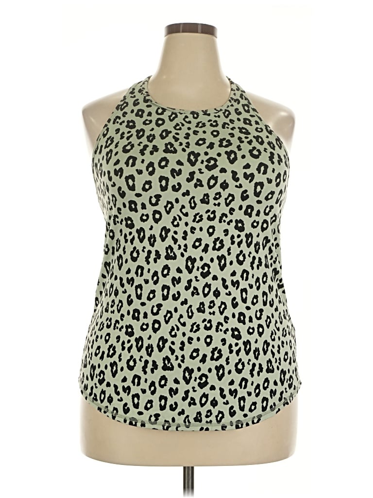 Pre-owned Assorted Brands Sleeveless Blouse In Green
