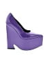 Versace Purple Heels Size EU (IT) 37 1/2 / US 7 1/2 - photo 1