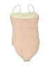 Unbranded Solid Tan One Piece Swimsuit Size M - photo 2