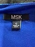 MSK 100% Polyester Tie-dye Blue Cocktail Dress Size 12 - photo 7
