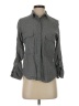 MNG Tweed Gray 3/4 Sleeve Button-Down Shirt Size XS - photo 1