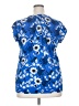 Hilary Radley Blue Short Sleeve Blouse Size XXL - photo 2