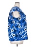 Hilary Radley Blue Short Sleeve Blouse Size XXL - photo 4