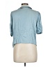 Emory Park Blue Short Sleeve Blouse Size L - photo 2