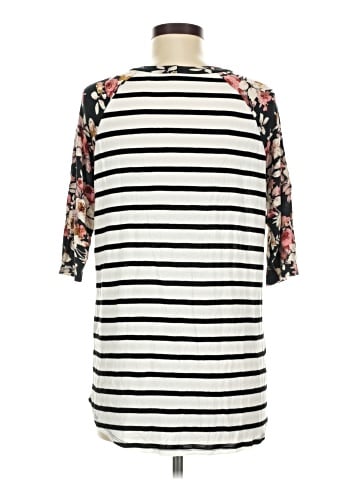 Pink Blush 3/4 Sleeve T-Shirt (view 2)