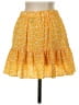 Shein 100% Polyester Floral Yellow Casual Skirt Size 4 - photo 2