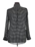 Equipment 100% Polyester Houndstooth Black Long Sleeve Blouse Size L - photo 2