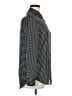 Equipment 100% Polyester Houndstooth Black Long Sleeve Blouse Size L - photo 4
