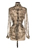 Edit By Nine 100% Polyester Animal Print Ivory Long Sleeve Blouse Size M - photo 2
