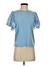 Self Contrast Blue Short Sleeve Top Size S - photo 1