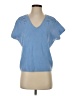 T Tahari Blue Short Sleeve Top Size S - photo 1
