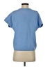 T Tahari Blue Short Sleeve Top Size S - photo 2