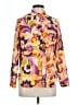 J.Crew Collection 100% Cotton Print Purple Long Sleeve Blouse Size 10 - photo 1