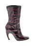 Givenchy Burgundy Eel Leather Boots Size EU 38 - photo 1