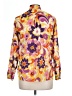 J.Crew Collection 100% Cotton Print Purple Long Sleeve Blouse Size 10 - photo 2