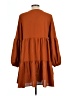 Unbranded Solid Brown Casual Dress Size L - photo 2