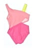 Assorted Brands Color Block Pink One Piece Swimsuit Size 2T - photo 2