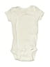 Gerber 100% Cotton Solid Ivory Short Sleeve Onesie Size 6-9 mo - photo 1