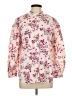 J.Crew 100% Cotton Floral Pink 3/4 Sleeve Blouse Size 10 - photo 1