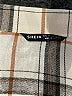 Shein Plaid Ivory Long Sleeve Blouse Size 8 - 10 - photo 7