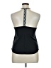 Nike 100% Polyester Black Active Tank Size L - photo 2